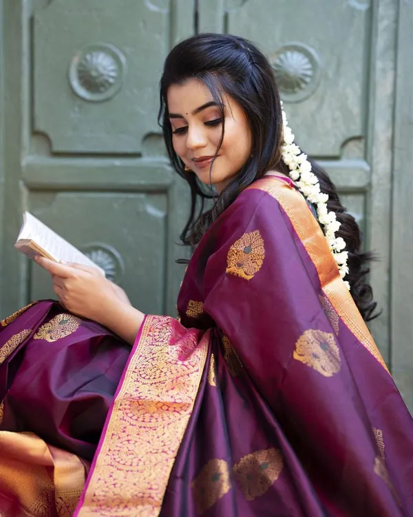 PURPLE_PURE_BANARASI_SAREE